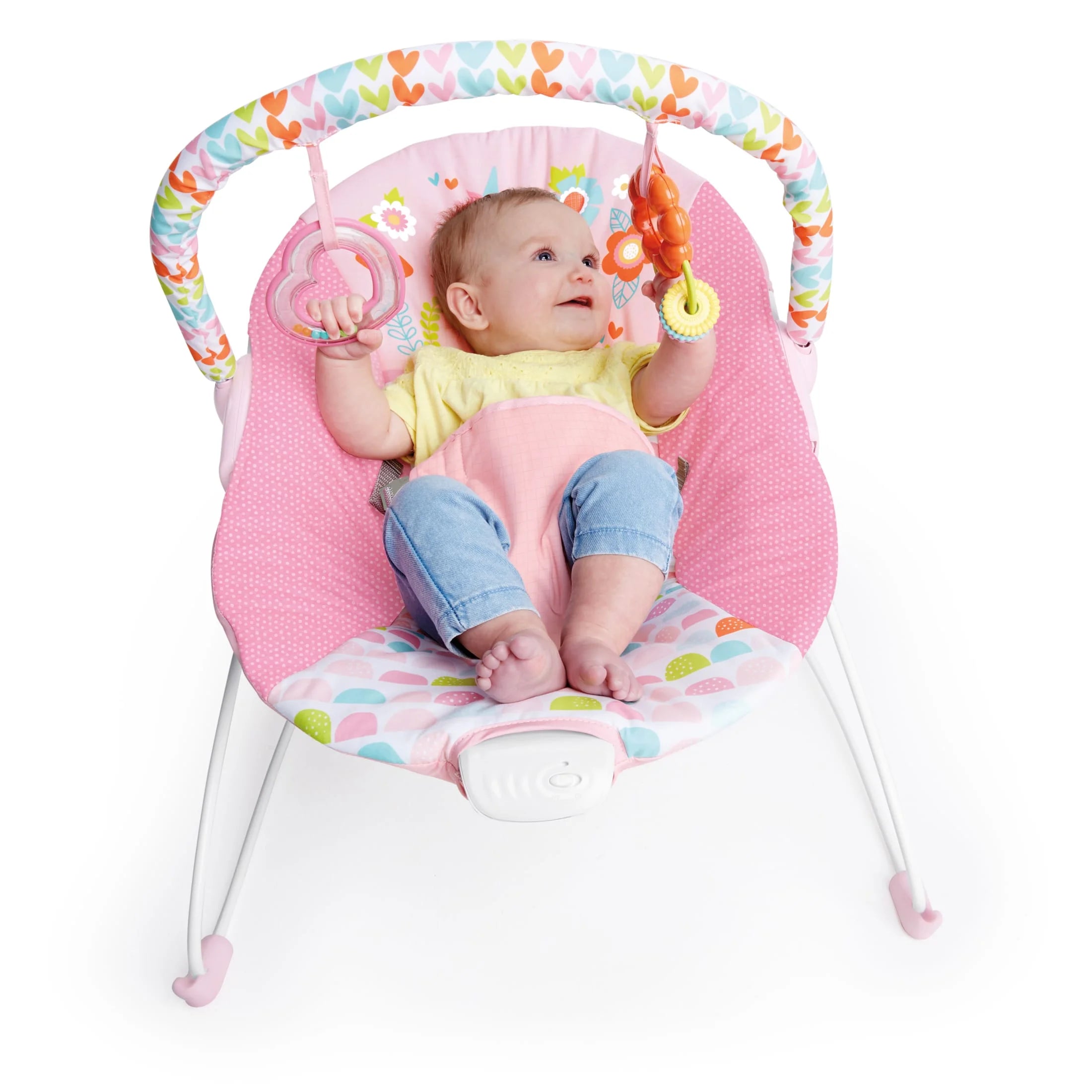 Vibrating Infant Baby Bouncer with Toys, Fantasy Unicorn