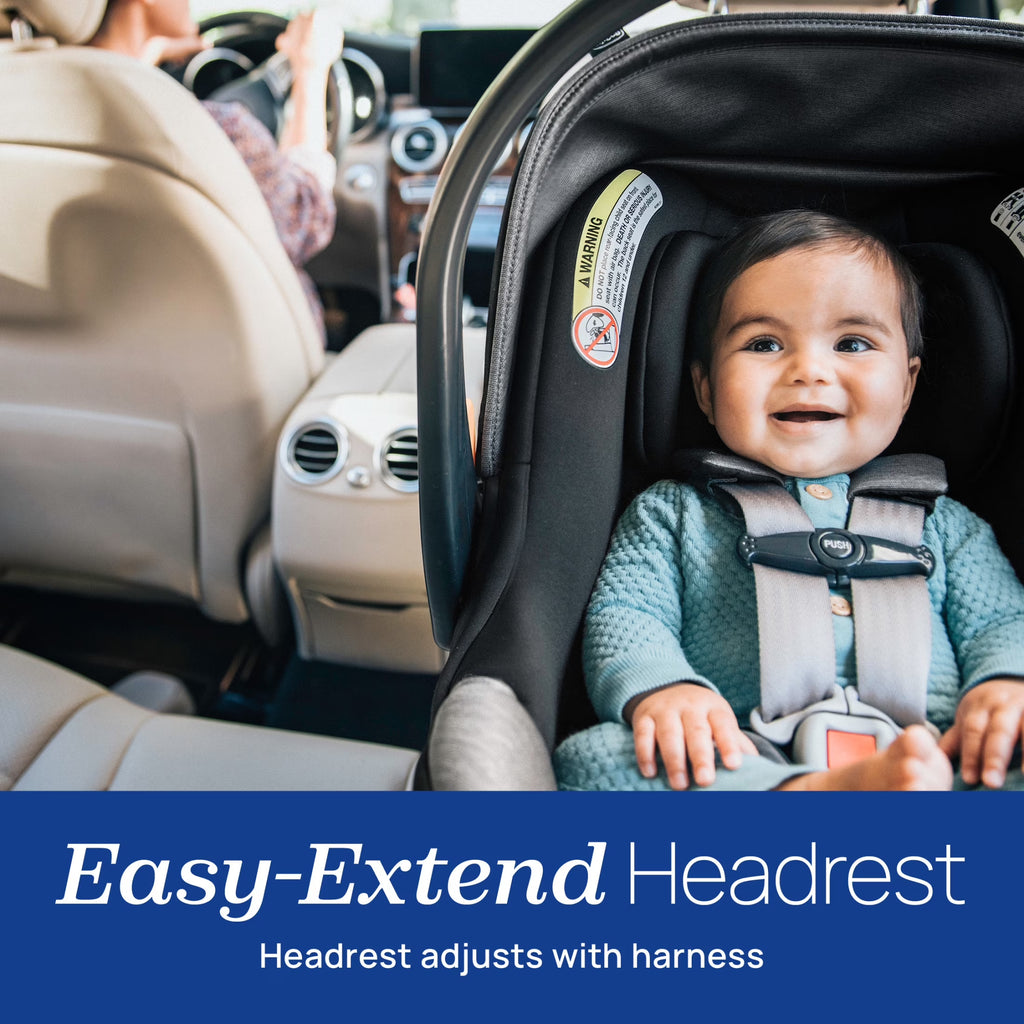 Keyfit® Max Zip Cleartex® Extended-Use Infant Car Seat and Stay-In-Car Base, Rear-Facing, 1-Hand Adjust Handle, Zip-Open Privacy Shield - Sierra (Beige), New