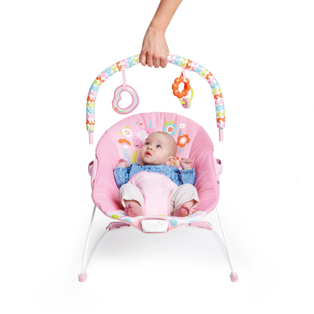 Vibrating Infant Baby Bouncer with Toys, Fantasy Unicorn