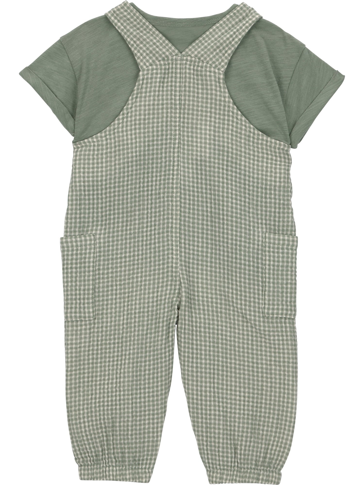 Baby Boy Overalls Set, 2-Piece, Sizes 0/3-24 Months
