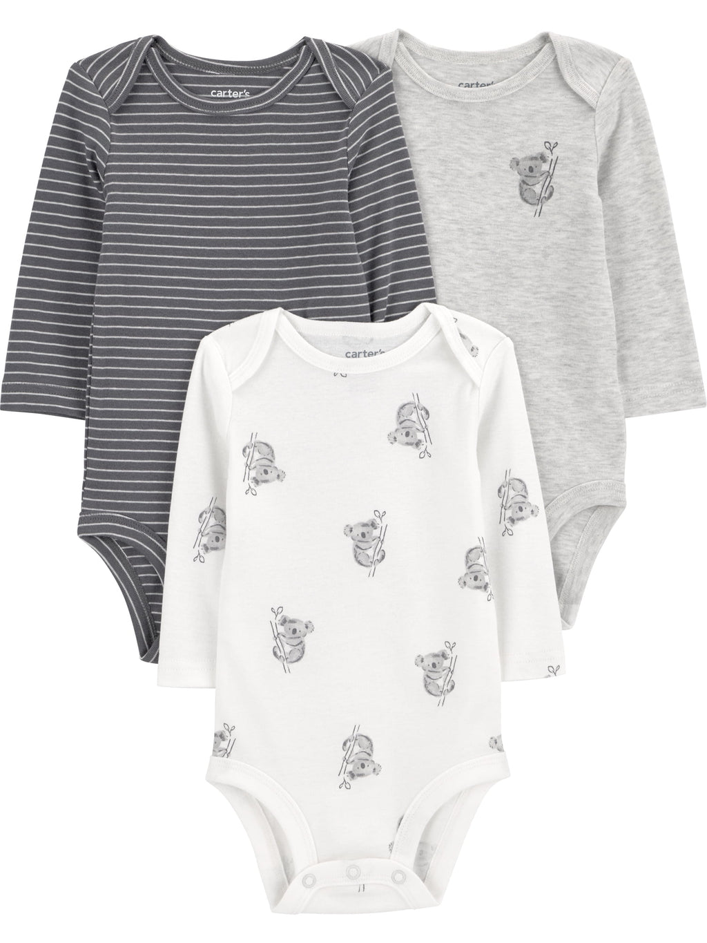 Baby Bodysuits, 3-Pack, Sizes Preemie-24 Months