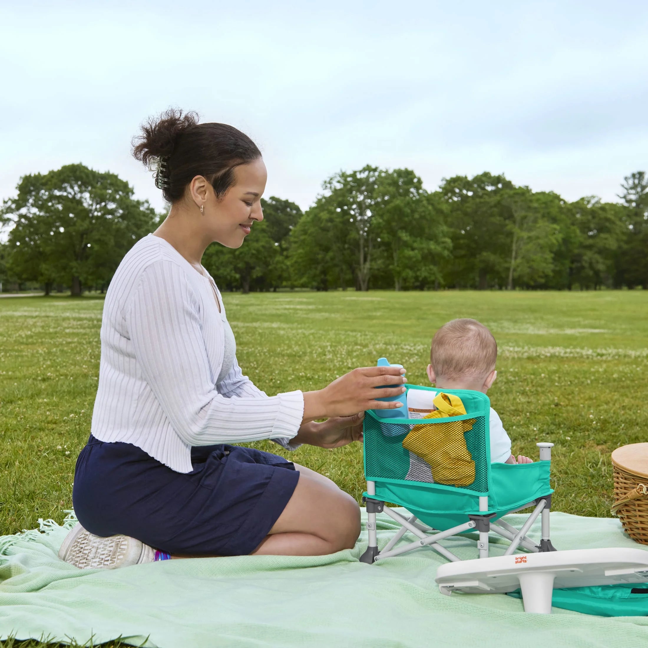 Pop 'N Sit Portable Baby Booster Seat, Teal, Infant to Toddler