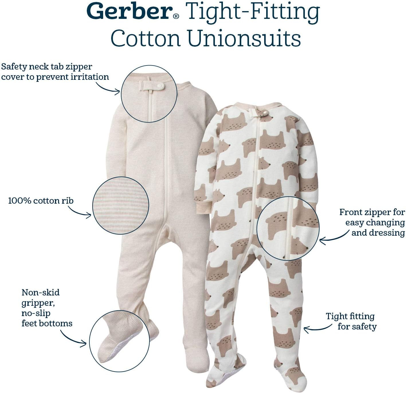 Baby-Boys 2-Pack Footed Pajamas
