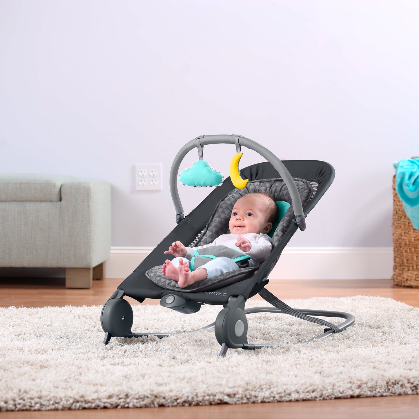 Summer Infant 2-In-1 Bouncer & Rocker Duo, 0-6 Months