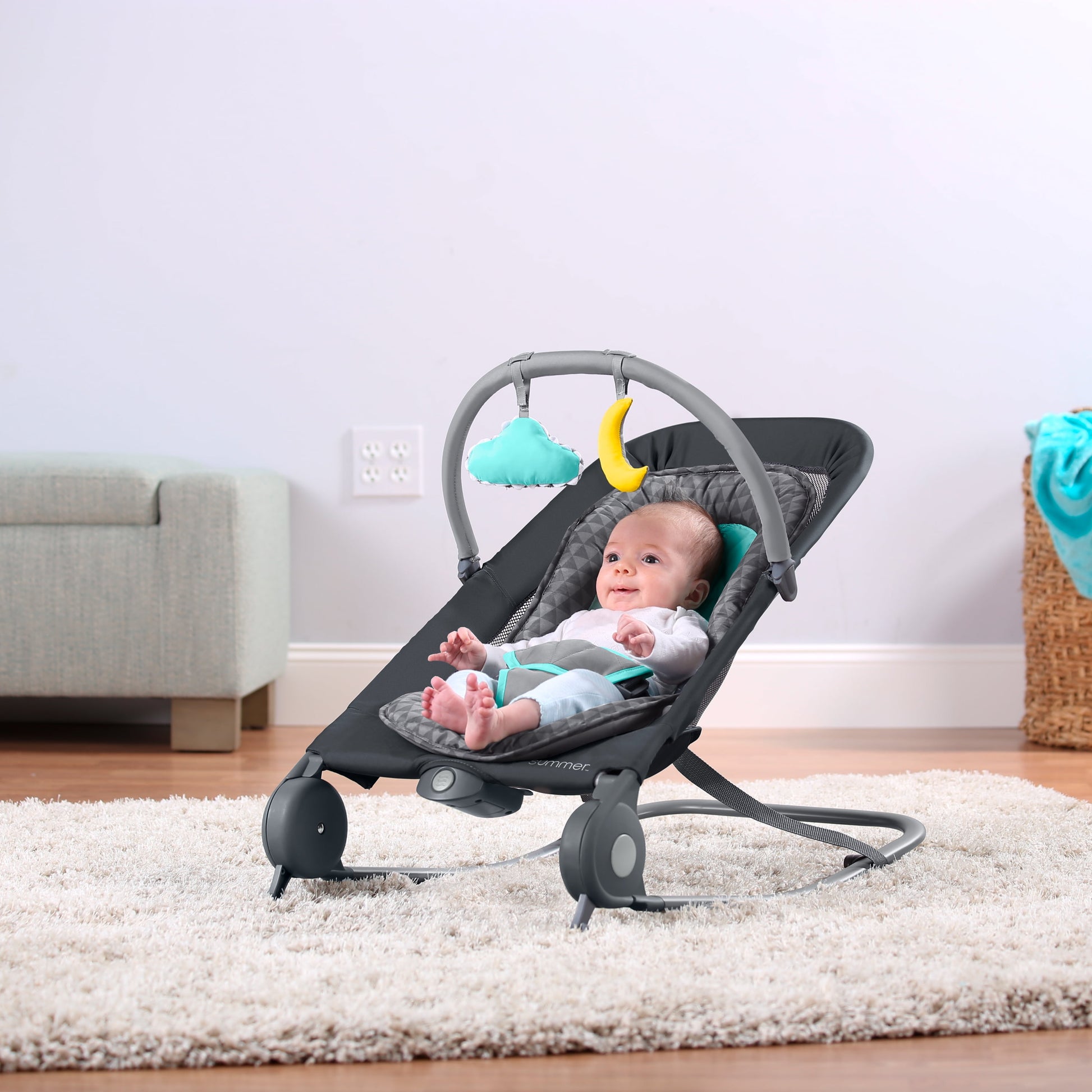 Summer Infant 2-In-1 Bouncer & Rocker Duo, 0-6 Months