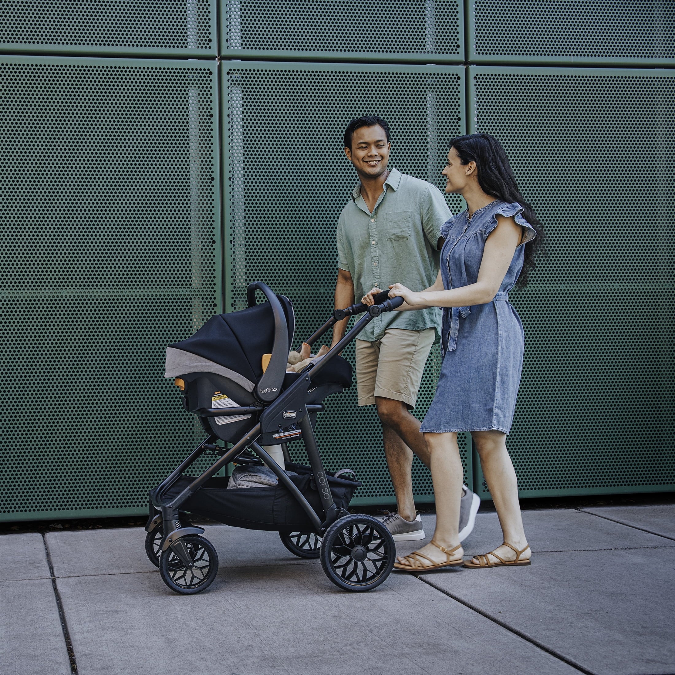 Corso® LE Cleartex® Modular Travel System with Keyfit® Max Cleartex® Infant Car Seat - Canyon (Grey), New