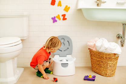 Munchkin® Multistage™ 3-In-1 Toddler Potty Seat, Potty Chair, Trainer Ring and Step Stool, White