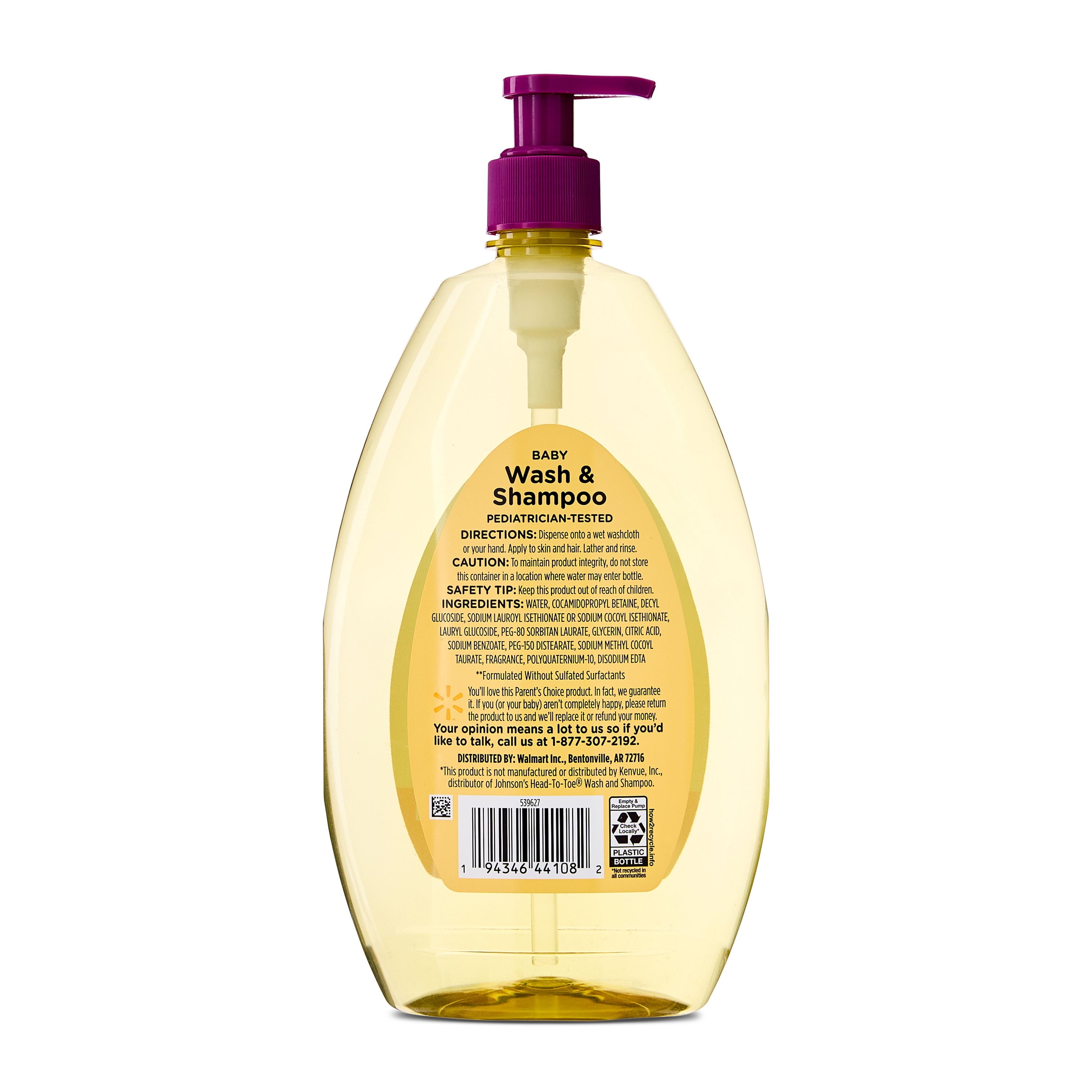 Gentle Cleansing Infant, Toddler Daily Shampoos with Water, 27.1 Fl Oz