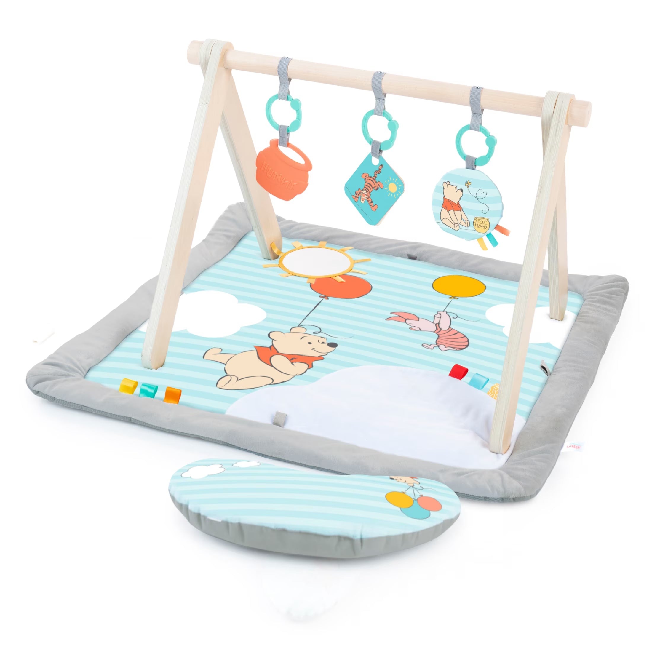 Disney WINNIE the POOH Once upon a Tummy Time Activity Gym, Blue, Newborn