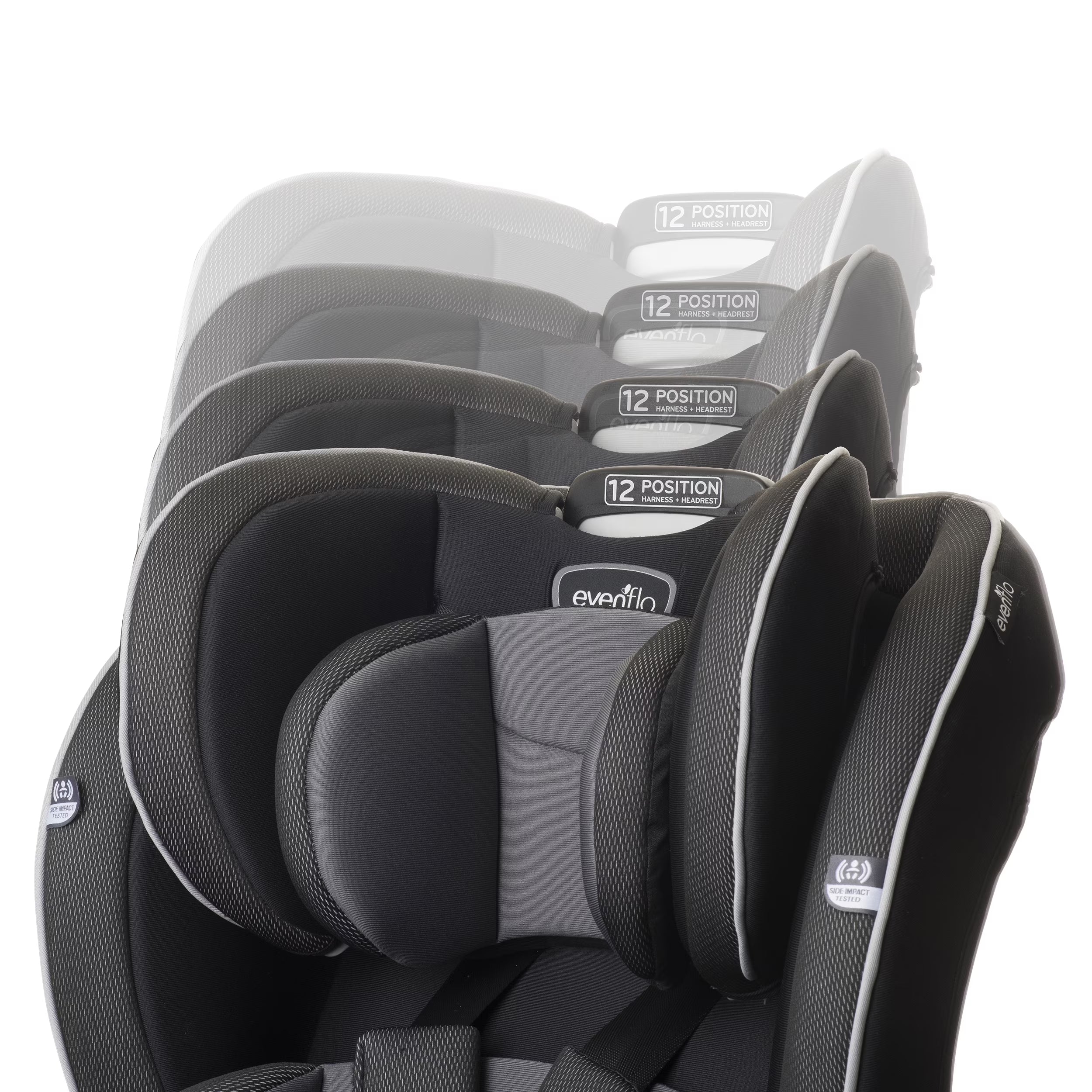 Everykid 3-In-1 Convertible Car Seat (Livingston Gray), Infant - 12 Years