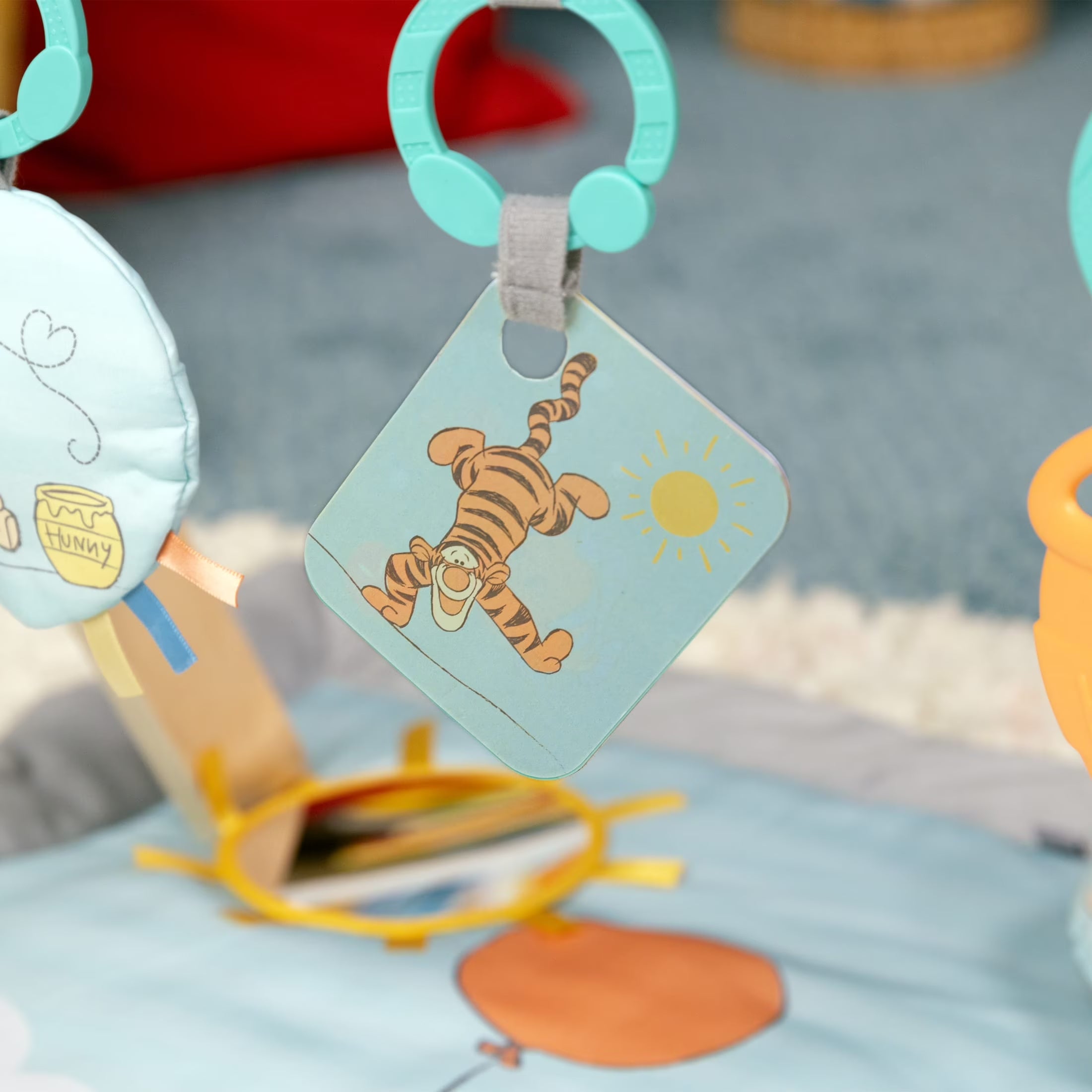 Disney WINNIE the POOH Once upon a Tummy Time Activity Gym, Blue, Newborn