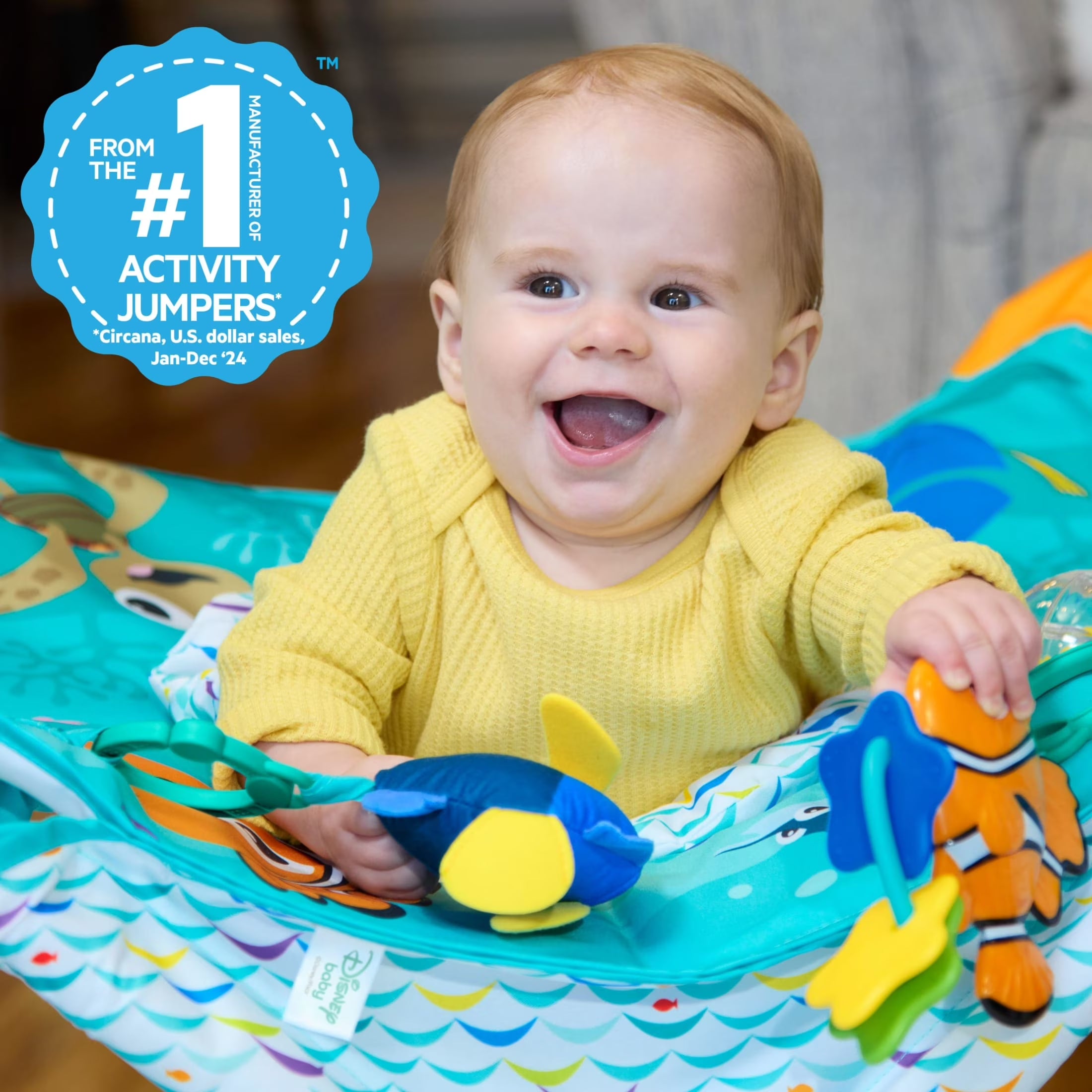 Disney Baby Finding Nemo Pop 'N Jump Foldable Activity Center by , Unisex, Infant