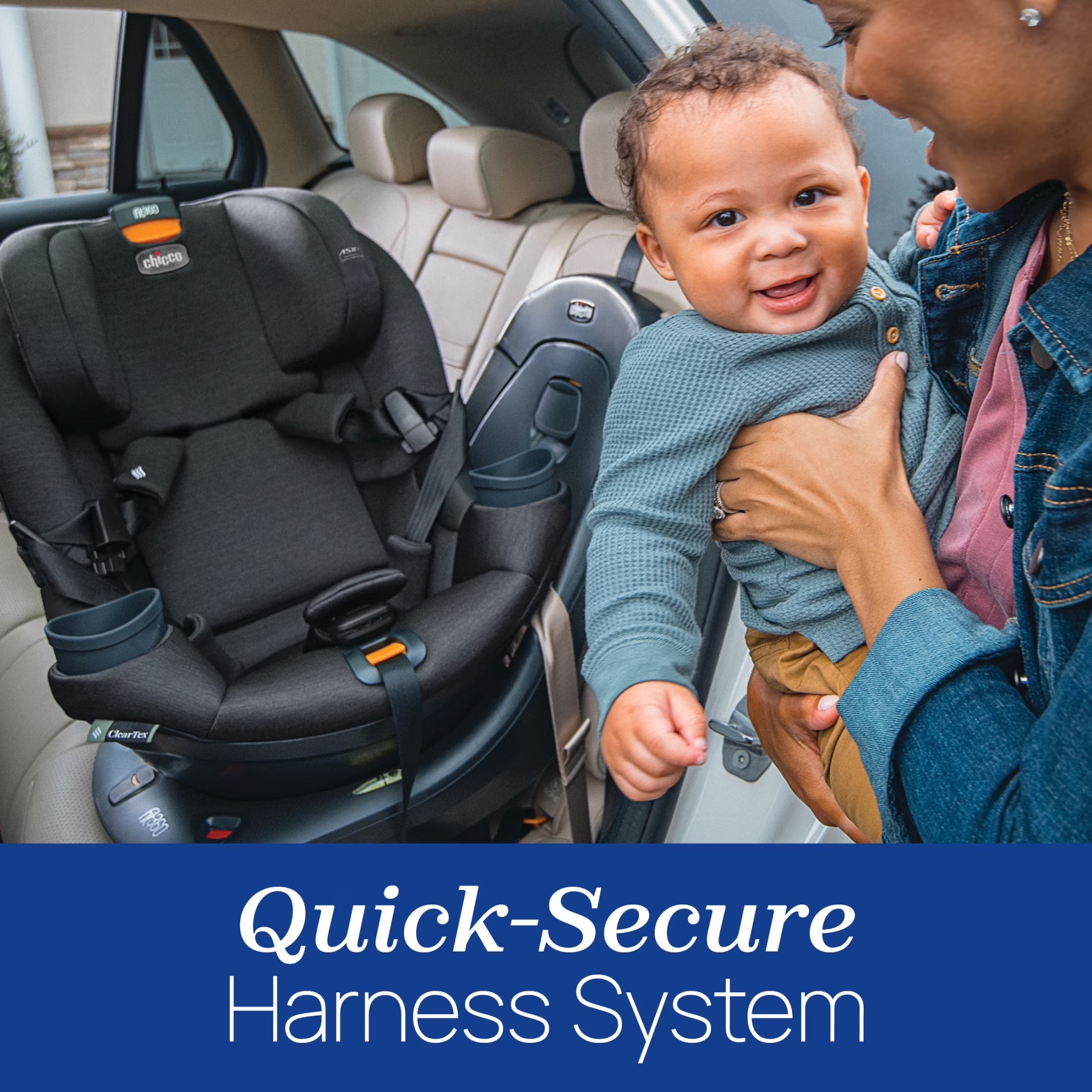 Fit360® Cleartex® Rotating Convertible Car Seat for Infants and Toddlers - Titanium (Grey), New