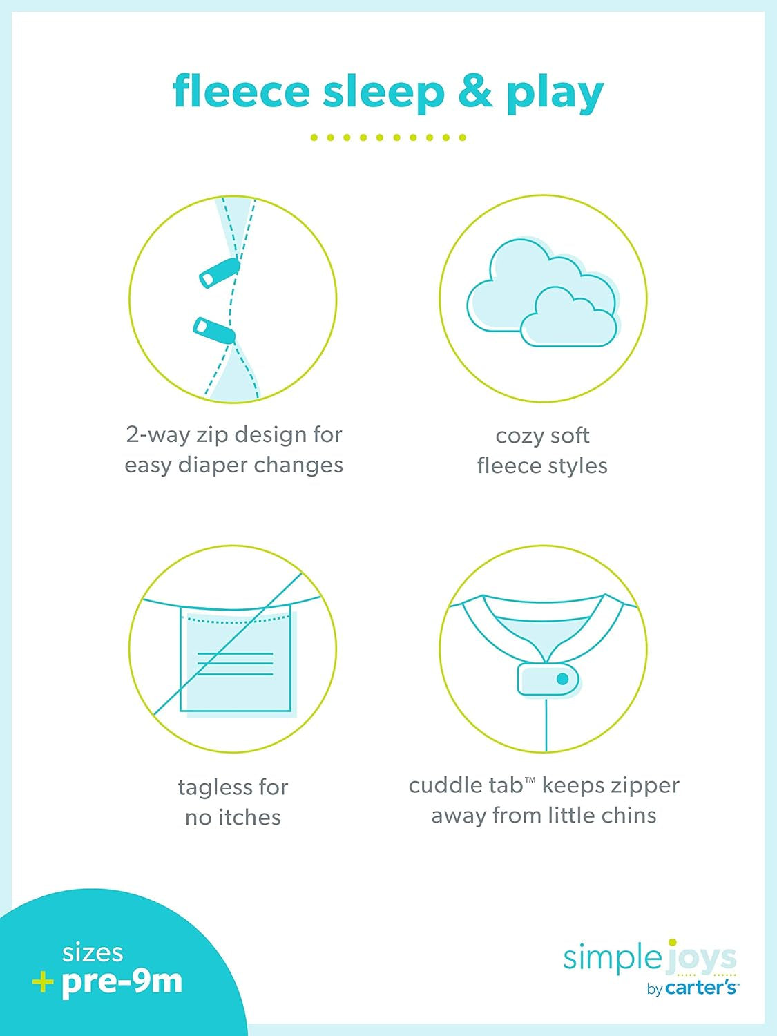 Baby-Boys 2-Pack Fleece Footed Sleep and Playbaby and Toddler Sleepers