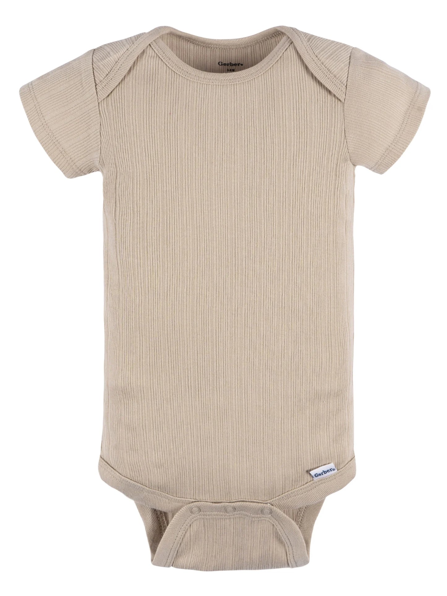 Gerber Baby Neutral 6-Pack Short Sleeve Bodysuits, Sizes Preemie - 24 Months