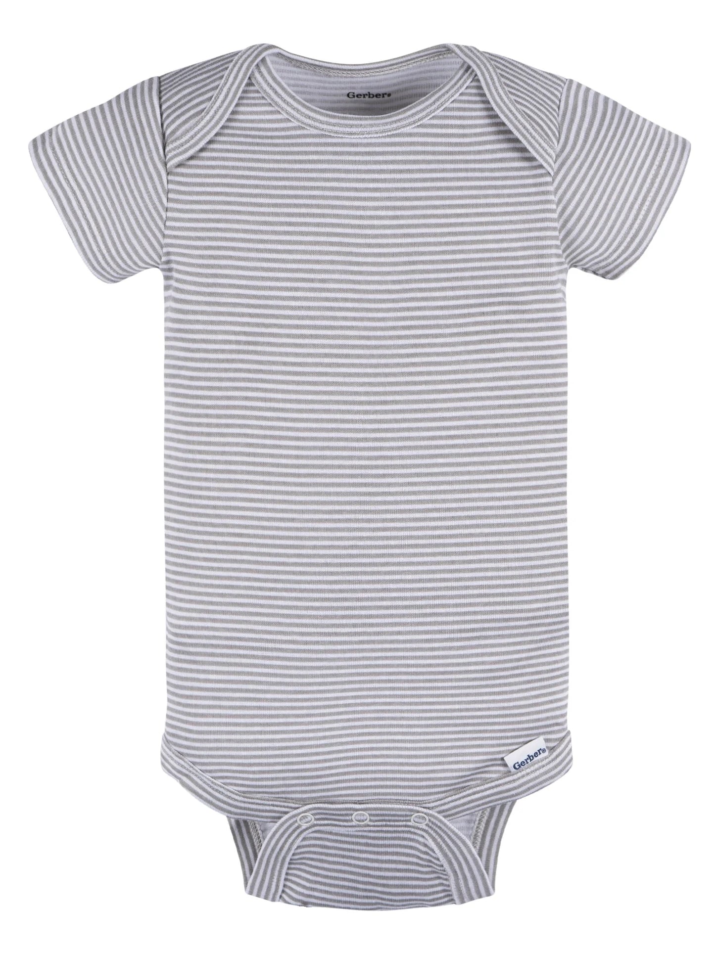 Gerber Baby Neutral 6-Pack Short Sleeve Bodysuits, Sizes Preemie - 24 Months