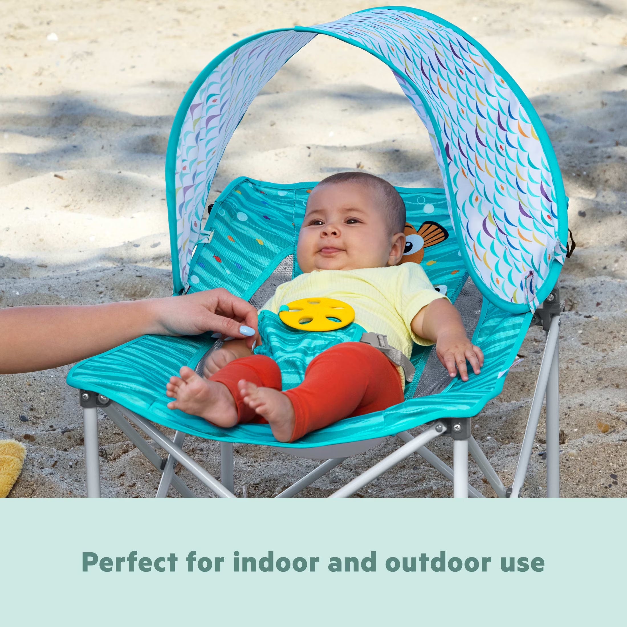 Disney Baby Finding Nemo Pop 'N Chill Travel Seat, Blue, Unisex, Newborn
