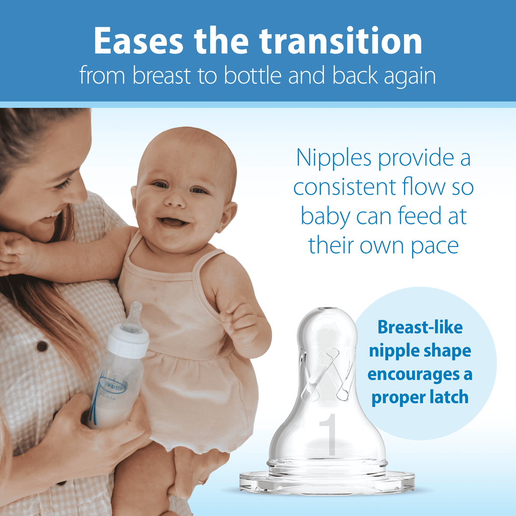 Natural Flow Anti-Colic Options+ Narrow Baby Bottle, 2Oz/60Ml, Preemie Flow, 0M+, 2 Pack
