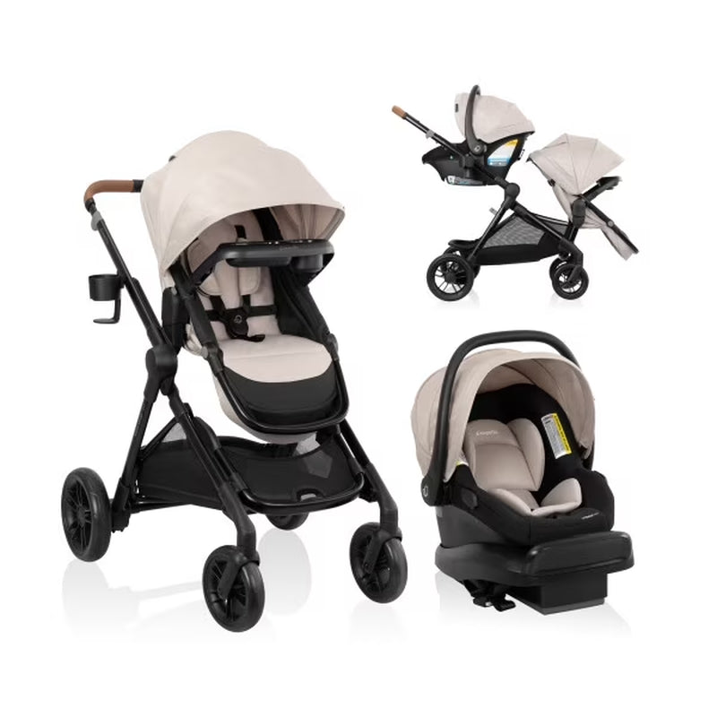Pivot Xpand NXT Travel System Featuring Litemax NXT Infant Car Seat, Canyon Beige