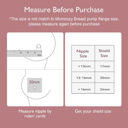 Momcozy Contact Silicone Nipple Shields for Breastfeeding, Ultra-Thin & Super-Soft