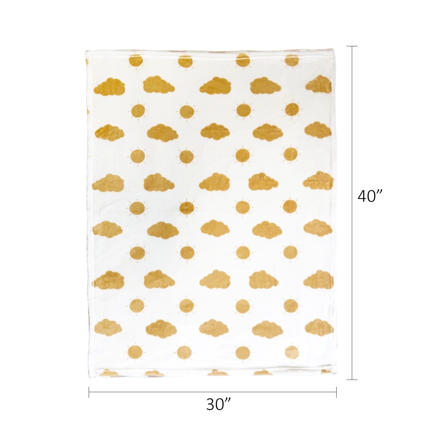 2-Piece Polyester Baby Blanket & Lion Plush Toy Set, Yellow, 30 in X 40 In