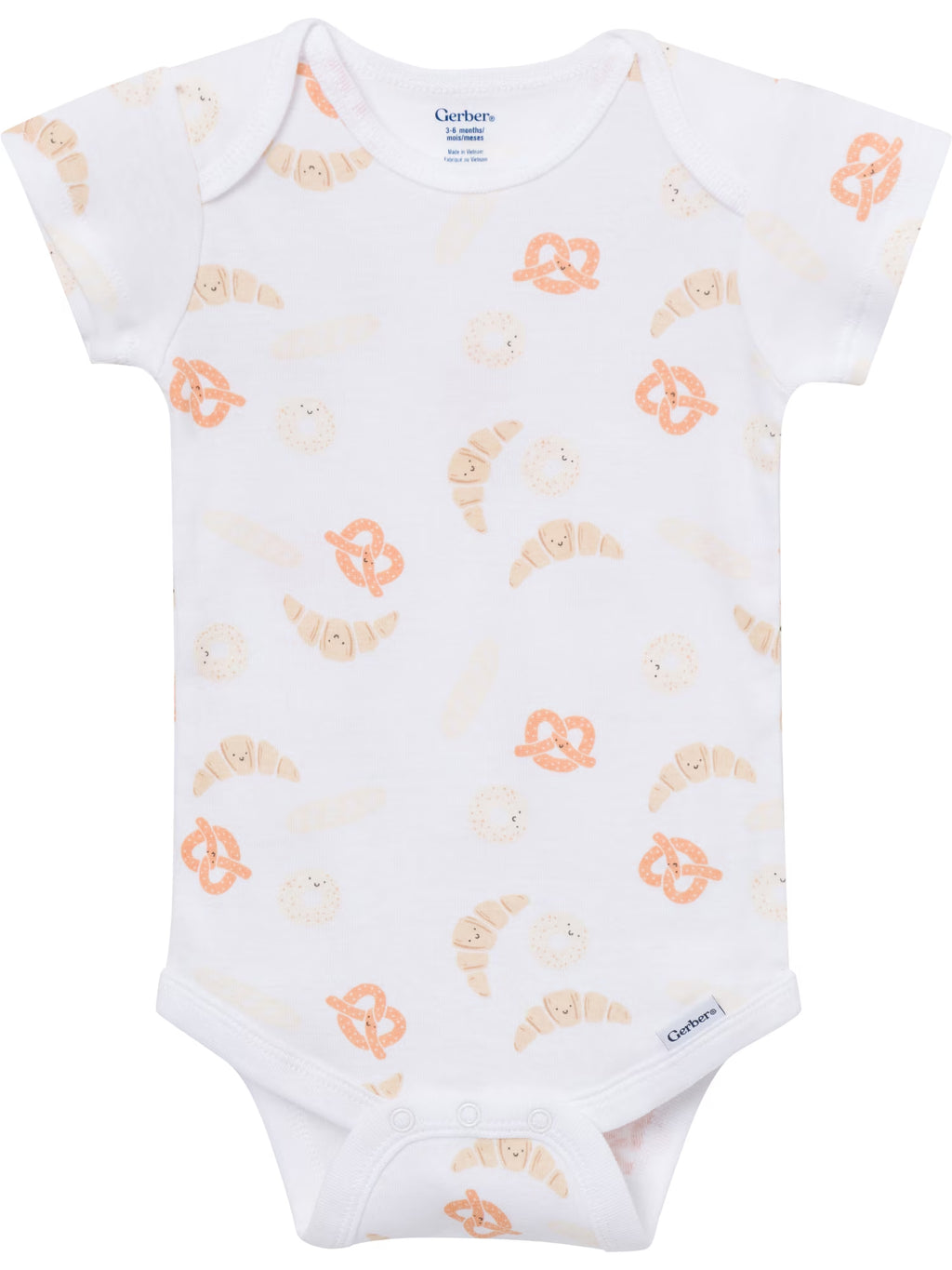 Baby Neutral Short Sleeve Onesies, 8-Pack, Sizes 0/3 Newborn - 12 Months