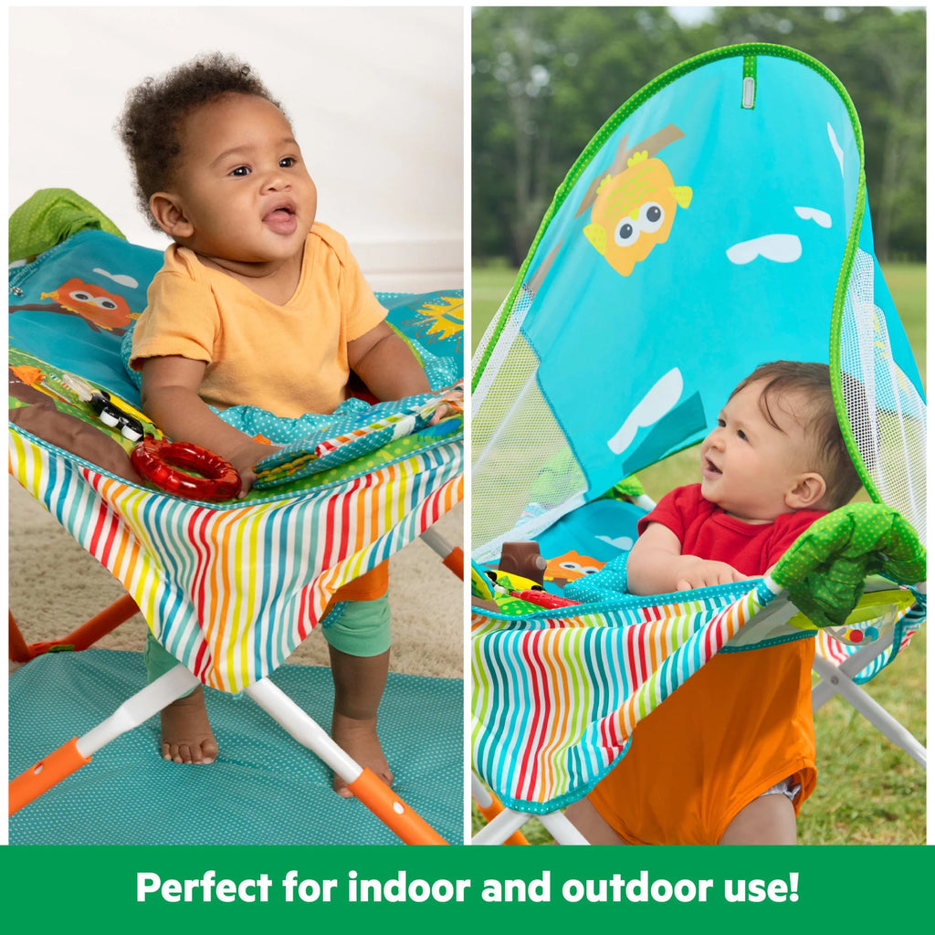 Pop 'N Jump Portable Activity Jumper, Owl Forest, Infant