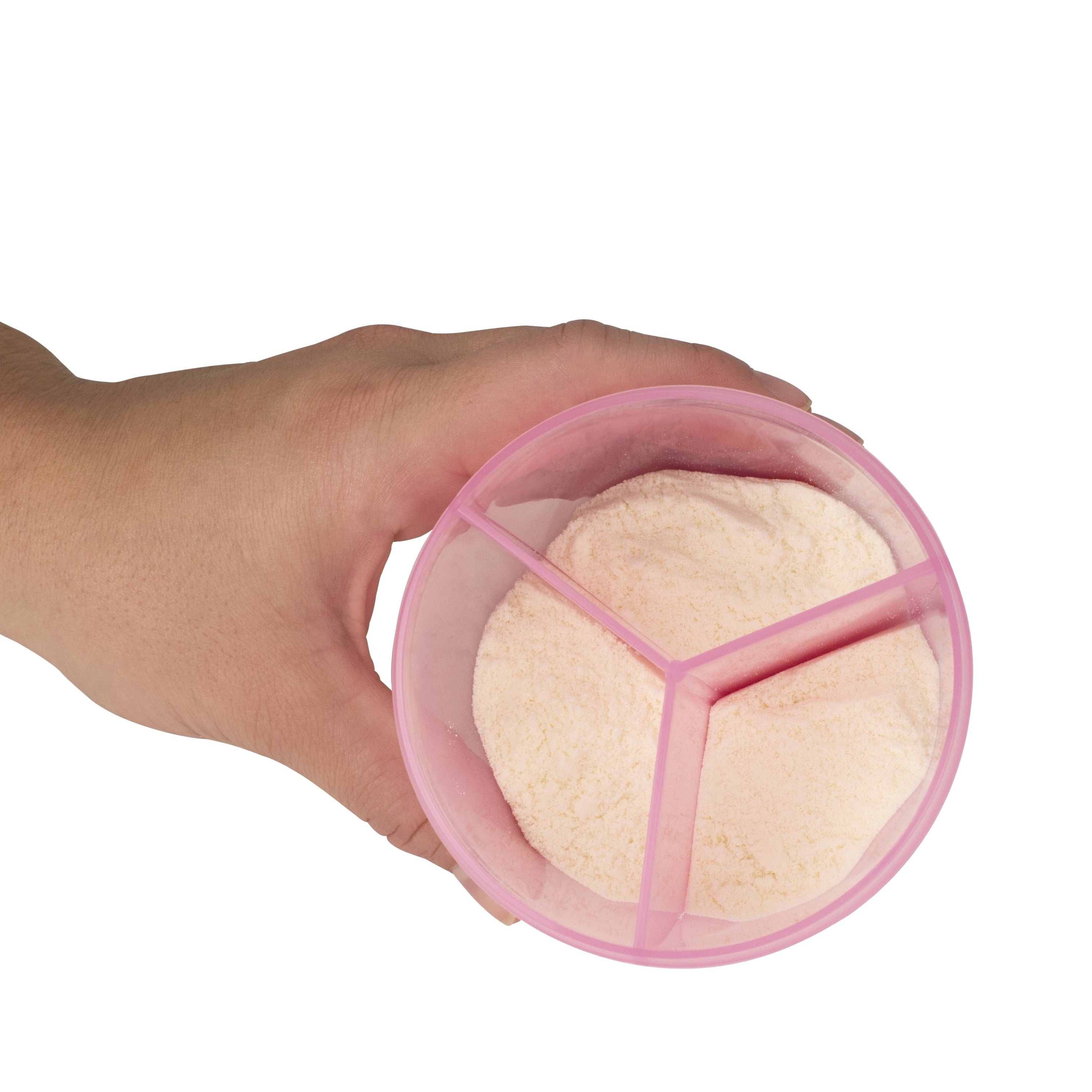 Baby Formula Dispenser with Snap-On Lid Travel Lid, Pink, 27 Oz, 1 Pack