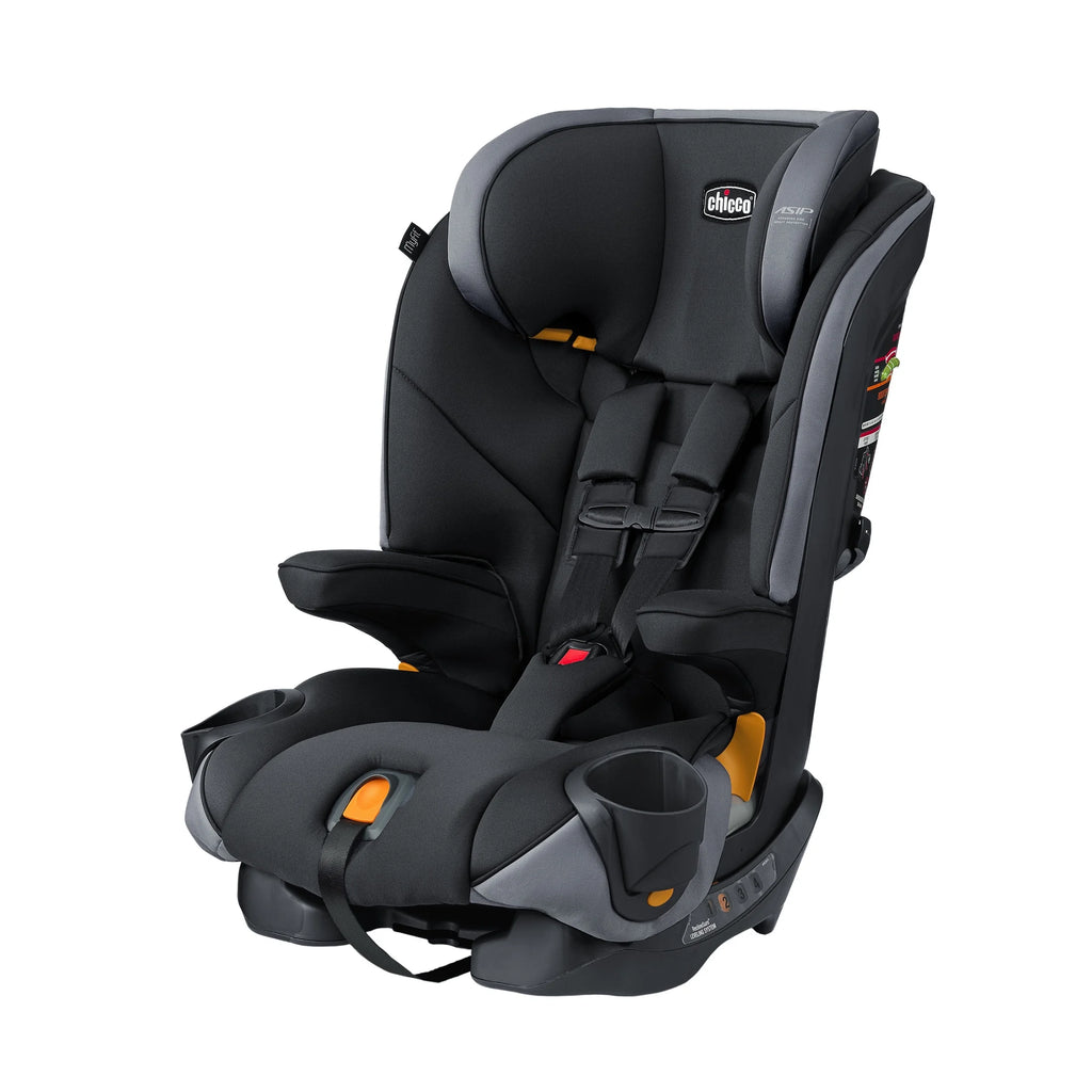 Myfit® 2-In-1 Forward-Facing Harness Booster Car Seat for Toddlers, 5-Point Harness, Belt-Positioning Booster - Iron (Black), New