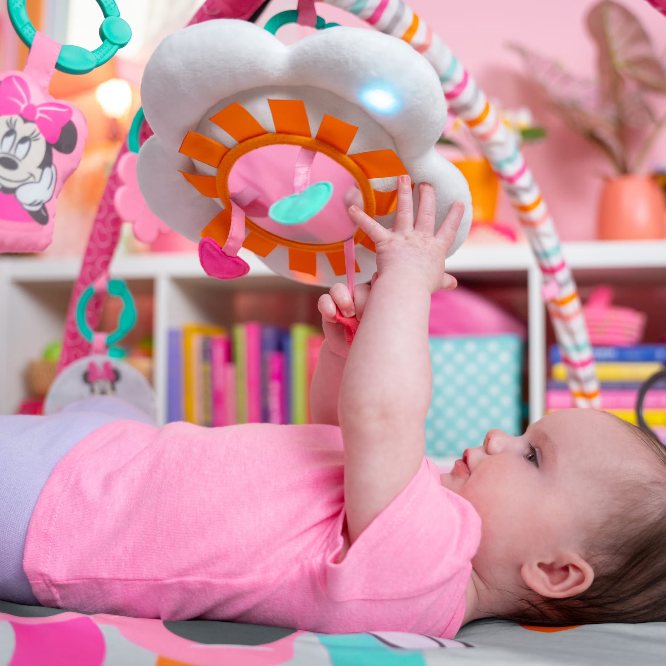 Disney Baby MINNIE MOUSE Forever Besties Activity Gym, Pink, Newborn+