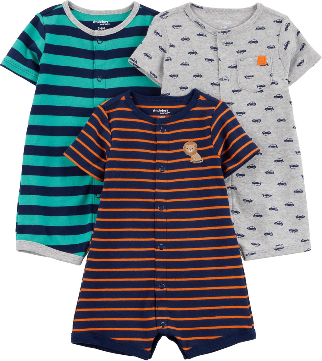 Baby 3-Pack Snap-Up Rompers