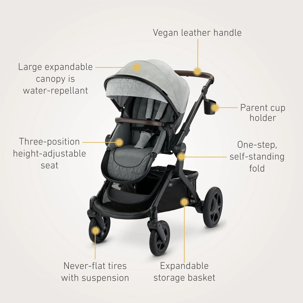 Premier Modes Nest 3-In-1 Travel System, Midtown, Grey
