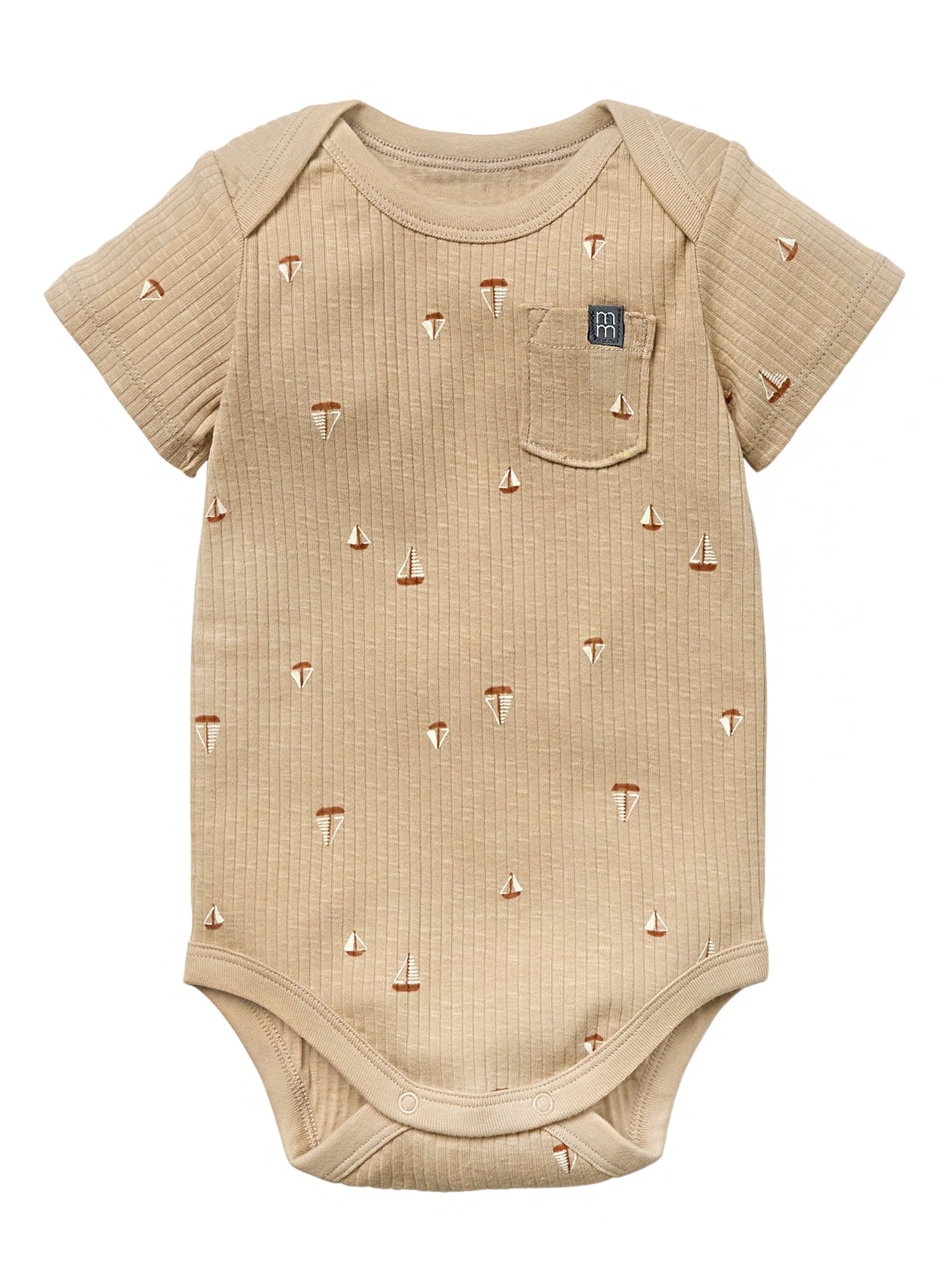 by Gerber Baby Neutral Organic 3-Pack Short Sleeve Bodysuits, 0/3 Months - 24 Months