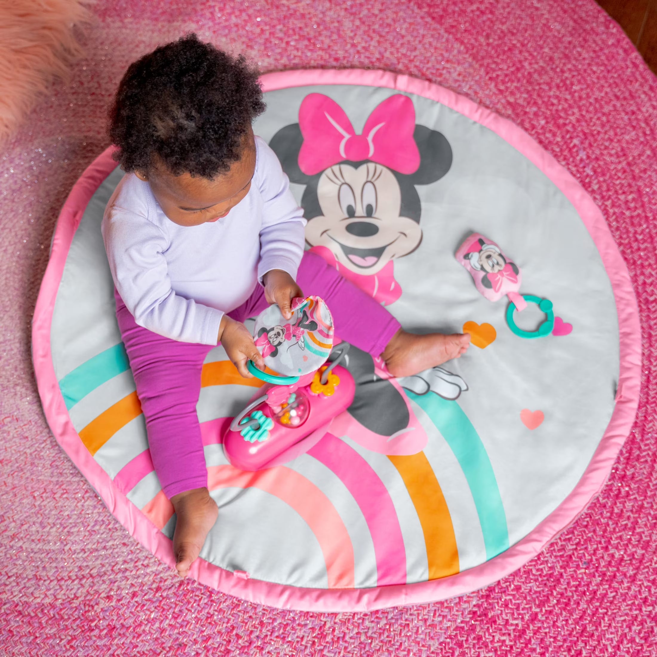 Disney Baby MINNIE MOUSE Forever Besties Activity Gym, Pink, Newborn+