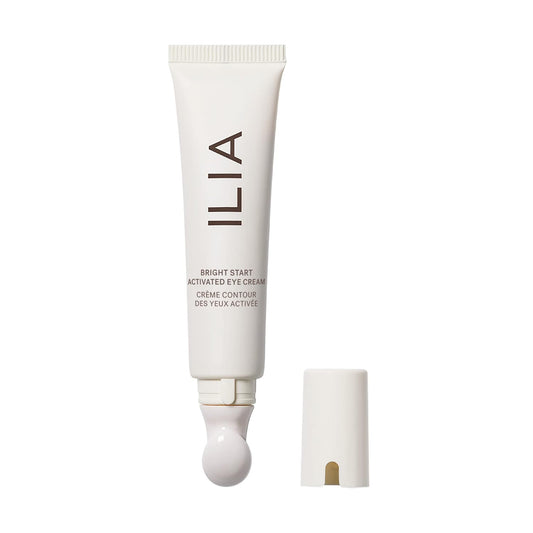 - Plant-Based Bright Start Activated Eye Cream with Massage Tool Tip | Weightless, Cooling, Help Reduce Puffiness + Fine Lines | Silicone-Free, Cruelty-Free, Vegan, Clean Beauty (0.5 Oz | 15 Ml)