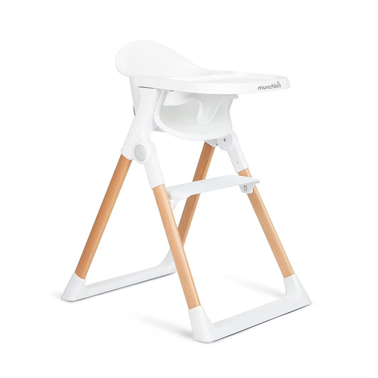 Munchkin® Float™ Easy Clean Foldable Infant and Toddler High Chair, White, Unisex