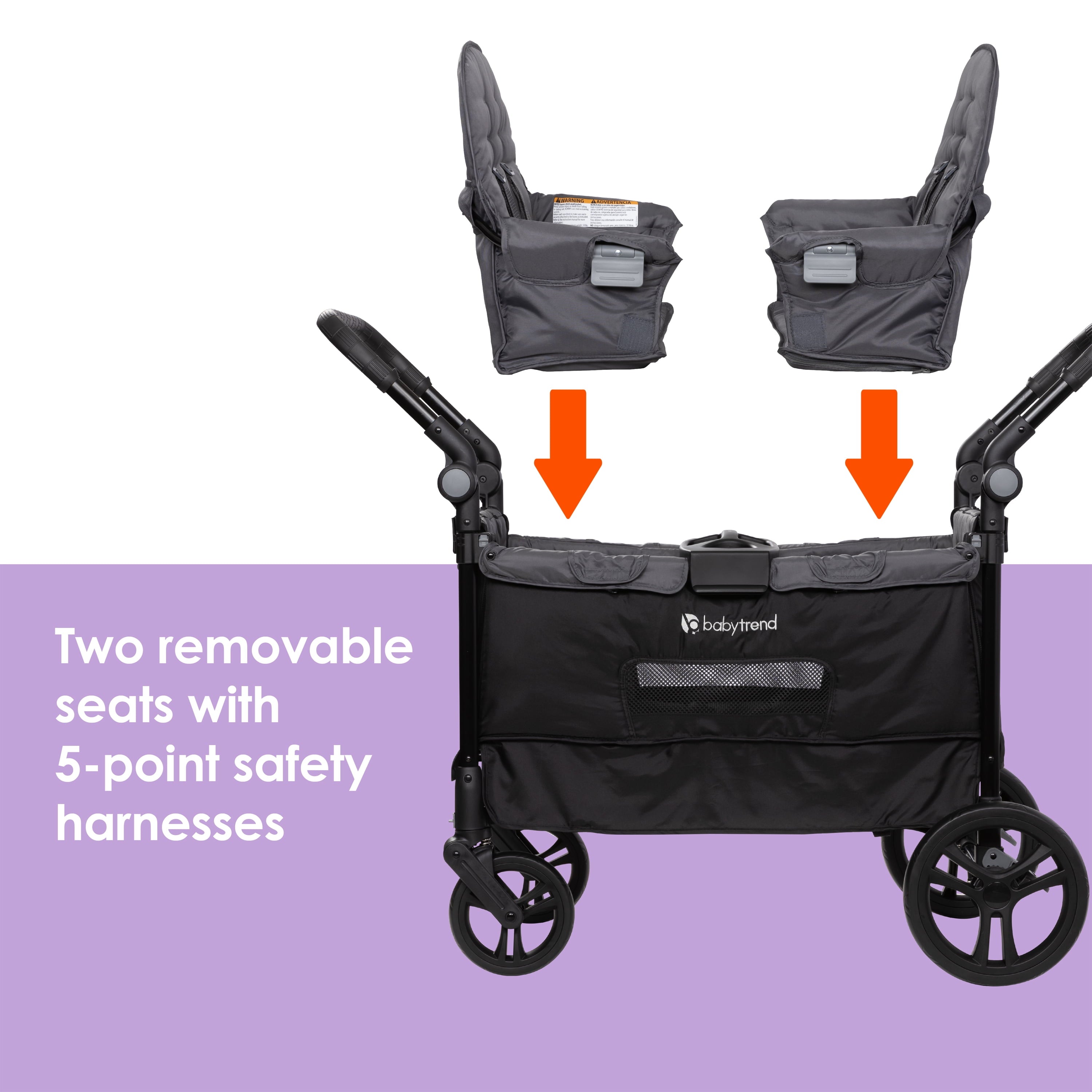 Baby Trend Quest 3-In-1 Stroller Wagon - Desert Black