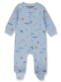 Baby Boys' Seaside Footed Coveralls Color: Blue Size: 6 Months