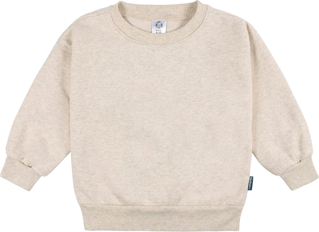 Baby Girls' Toddler 2-Piece Fleece Sweatshirt and Jogger Set