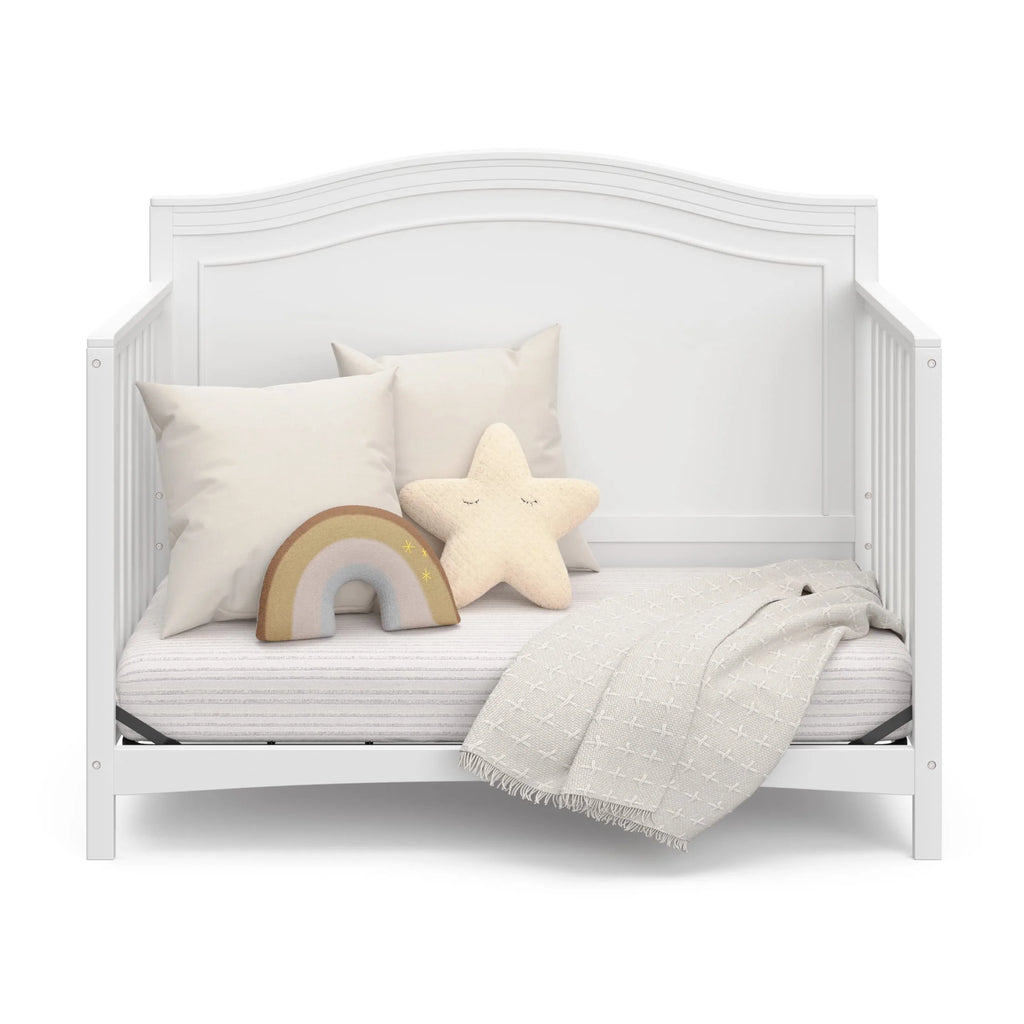 Paris 4-In-1 Convertible Baby Crib, White