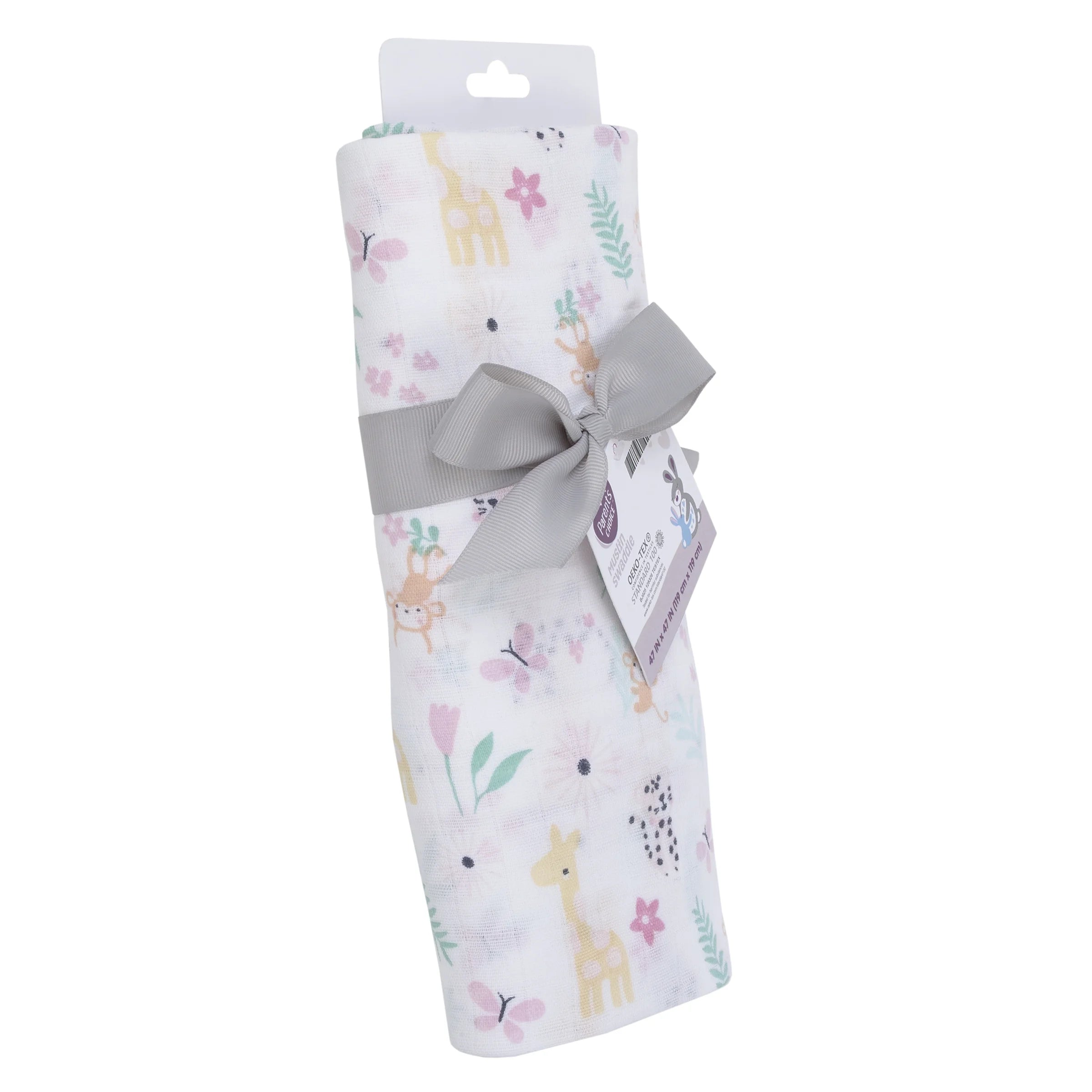Single Pack Muslin Swaddle Blanket Jungle Girl