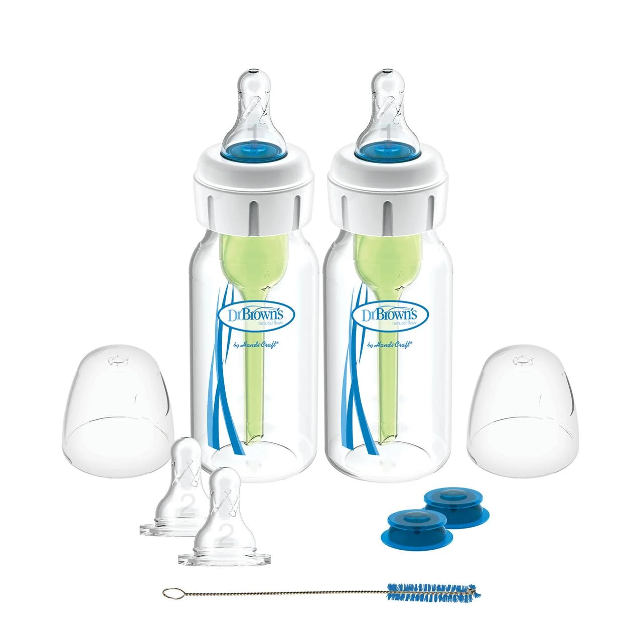 Specialty Feeding System, Narrow Baby Bottle, Infant-Paced Feeding, 4Oz/120Ml, 2 Pack