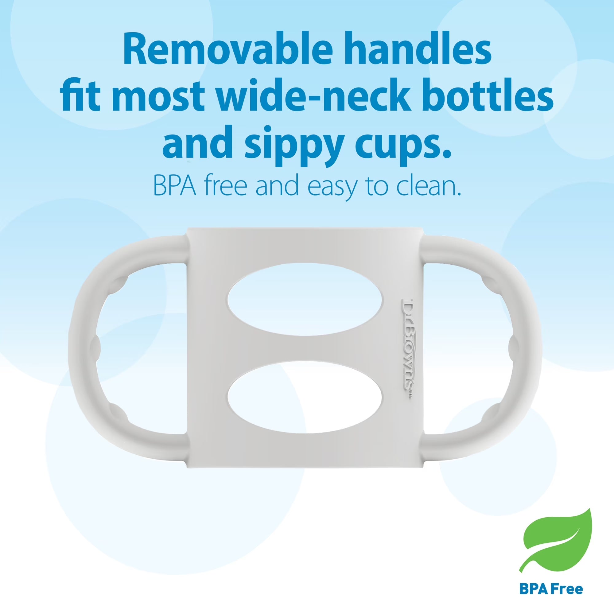 Milestones Narrow Sippy Spout Bottle, 100% Silicone Handles, 8Oz/250Ml, 6M+, BPA Free, Gray