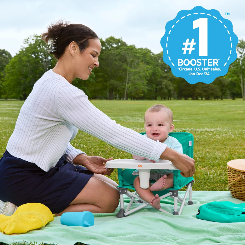 Pop 'N Sit Portable Baby Booster Seat, Teal, Infant to Toddler
