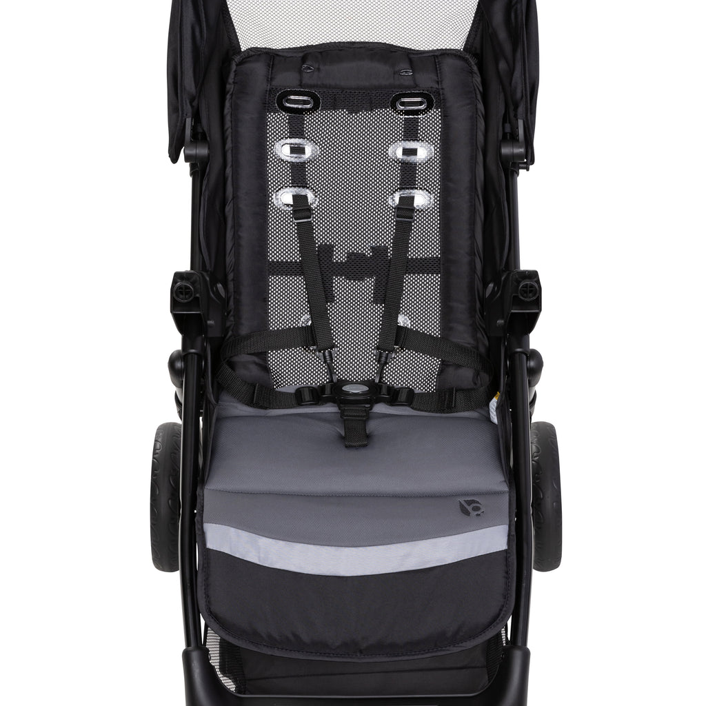 Baby Trend Sonar Seasons Travel System with Airflow and Ez-Lift Infant Car Seat, Black