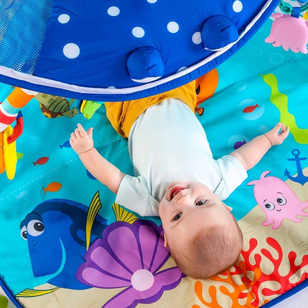 Bright Starts  Baby Finding Nemo Mr. Ray Ocean Lights & Music Activity Gym and Play Mat