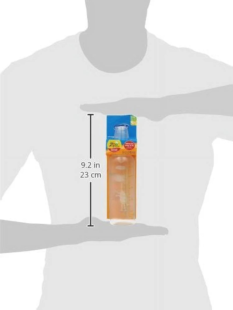 Classic Zoo Friends Slow Flow BPA Free Plastic Bottles 8 Oz, Assorted 1 Ea