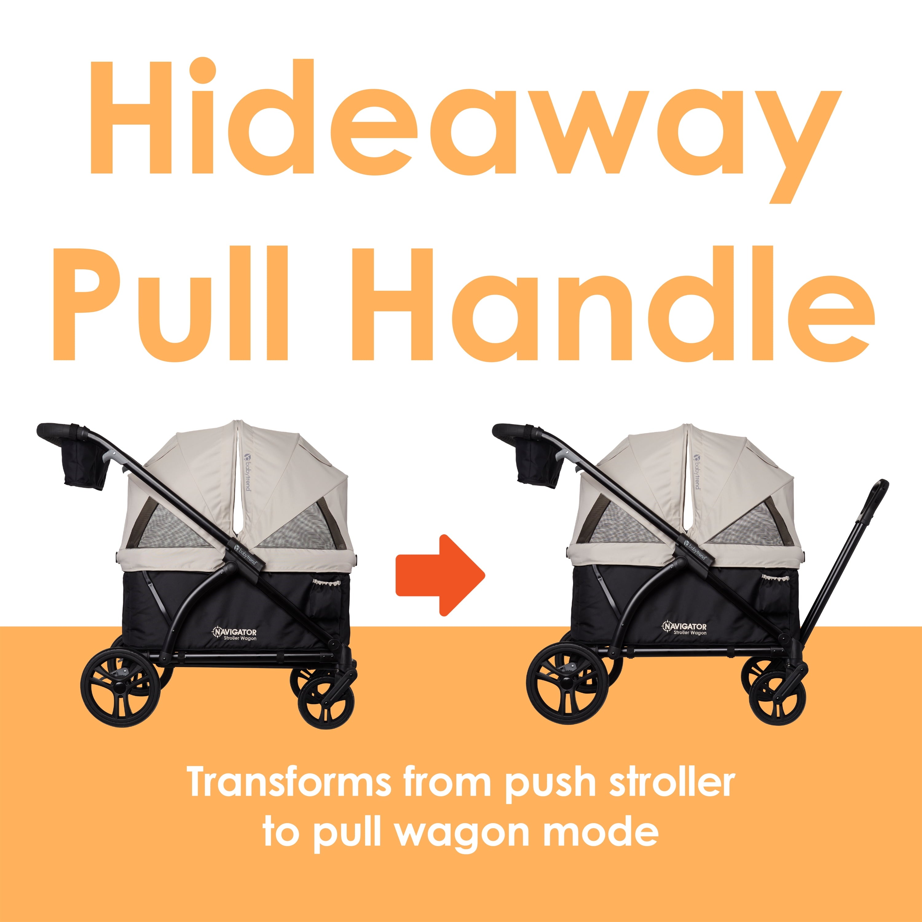 Baby Trend Navigator 2-In-1 Stroller Wagon - Desert Tan