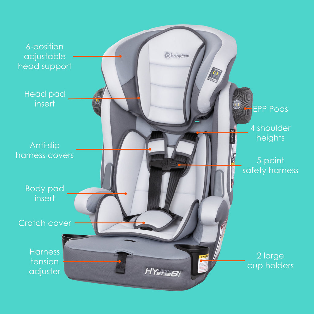 Baby Trend Hybrid SI 3-In-1 Combination Booster Car Seat - Desert Grey
