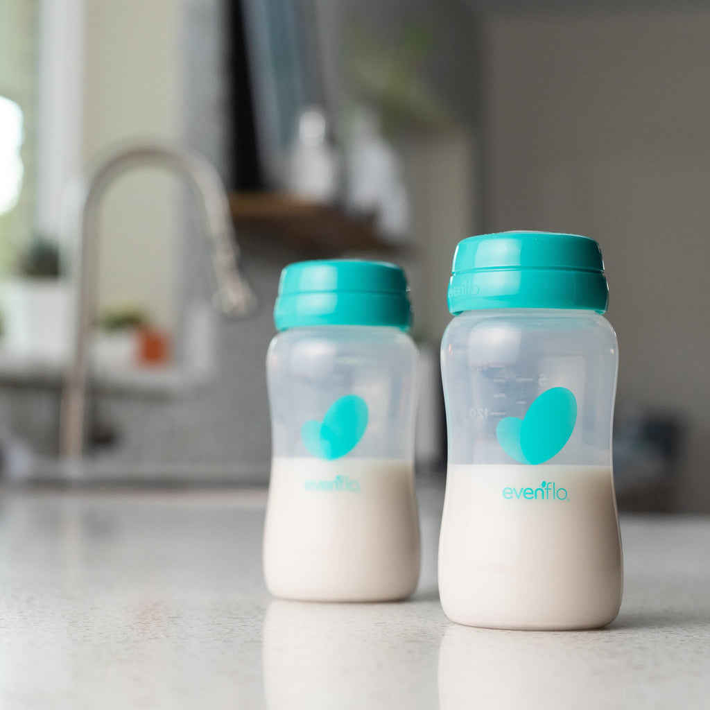 Evenflo Advanced Breast Milk Collection Bottles 5 Ounce, 6 Count